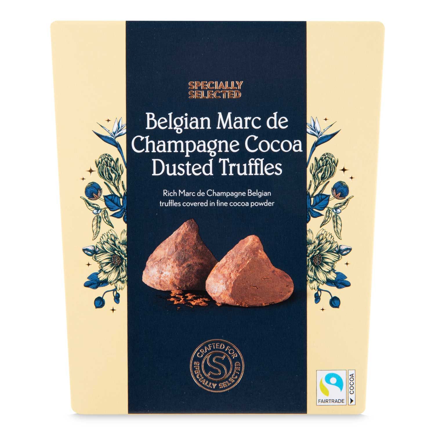 Belgian Marc De Champagne Cocoa Dusted Truffles 200g Specially Selected